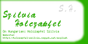 szilvia holczapfel business card